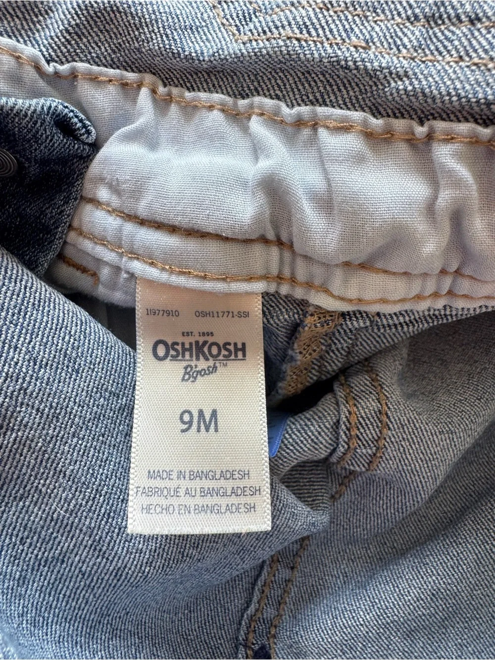 Vintage OshKosh B’gosh Overalls Boys Size 9months